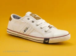 Mustang Shoes 1099-302-1 Blanc - Basket Toile