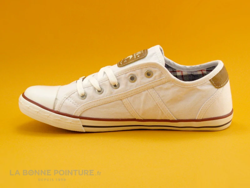 Mustang Shoes 1099-302-1 Blanc - Basket Toile 4 Mustang Shoes 1099-302-1 Blanc - Basket Toile – Image 2