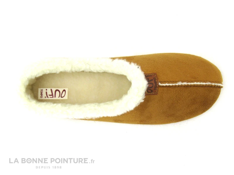 Ouf Tempo NETTE Camel - Chausson Fourre Femme 6 Ouf Tempo NETTE Camel - Chausson Fourre Femme – Image 4