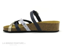 Autenti 689658 - Bleu Marine - Blanc - Beige Metal - Mule Compensee 9 Autenti 689658 - Bleu Marine - Blanc - Beige Metal - Mule Compensee -Chaussure Offre Boutique cd24607c73b9e66c561f35ea11d5d5ef img 0007.jpg 159963