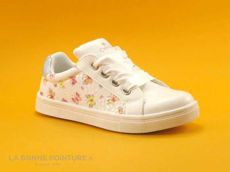 Chipie VOUTI Blanc Papillons - Basket Fille 7 Chipie VOUTI Blanc Papillons - Basket Fille – Image 5