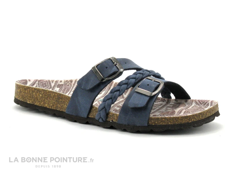 Autenti 6811727 Bleu Marine - Mule Femme Avec Brides Reglables 3 Autenti 6811727 Bleu Marine - Mule Femme Avec Brides Reglables