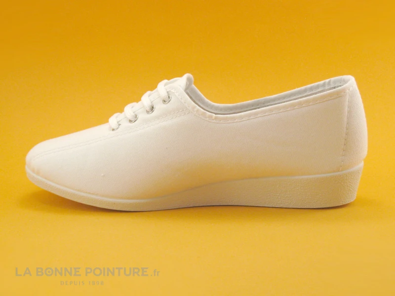 Semelflex Java Blanc - Chaussure En Toile Femme - Lacet 5 Semelflex Java Blanc - Chaussure En Toile Femme - Lacet – Image 3