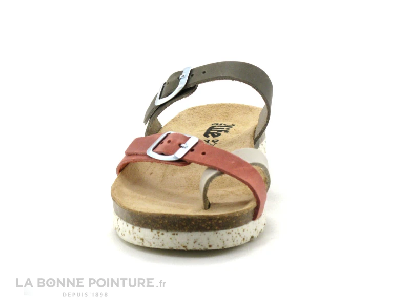 Bio Life 1934 964 Candy 05 Kaki - Rouge - Beige - Tong Femme 4 Bio Life 1934 964 Candy 05 Kaki - Rouge - Beige - Tong Femme – Image 2