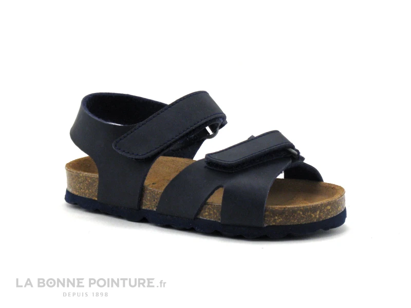 Autenti 713502 Bleu Marine - Sandale GARCON Avec Scratch 3 Autenti 713502 Bleu Marine - Sandale GARCON Avec Scratch