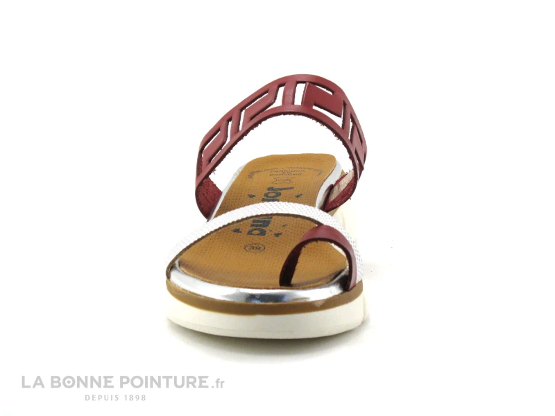 Jordana 3466 Rouge Argent - Tong Femme Avec Passe Orteil 4 Jordana 3466 Rouge Argent - Tong Femme Avec Passe Orteil – Image 2