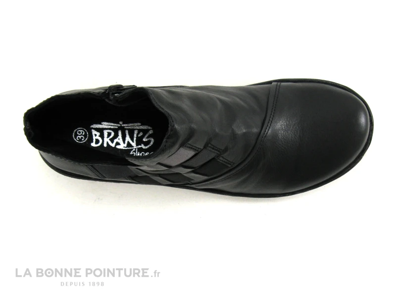 Brans 7083AT 82996 Noir - Elastiques Gris - Boots Femme 8 Brans 7083AT 82996 Noir - Elastiques Gris - Boots Femme – Image 6
