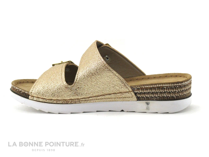 Inblu OF08H401 Platine - Or - Brides A Boucles - Mule Femme 4 Inblu OF08H401 Platine - Or - Brides A Boucles - Mule Femme – Image 2