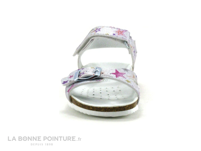 Geox ADRIEL J028MC Silver - Argent - Etoiles Multicolores Sandale Fille 4 Geox ADRIEL J028MC Silver - Argent - Etoiles Multicolores Sandale Fille – Image 2