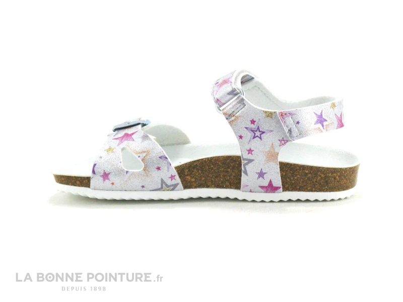 Geox ADRIEL J028MC Silver - Argent - Etoiles Multicolores Sandale Fille 5 Geox ADRIEL J028MC Silver - Argent - Etoiles Multicolores Sandale Fille – Image 3