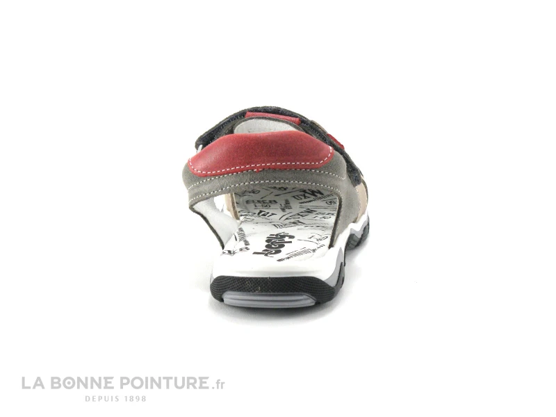 Bopy EBRADLEY Gris Sandale Garcon 6 Bopy EBRADLEY Gris Sandale Garcon â Image 4