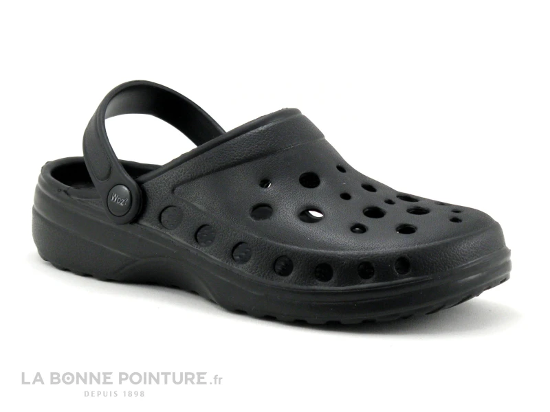 Woz Cheese Noir - Sabot Noir Femme 3 Woz Cheese Noir - Sabot Noir Femme