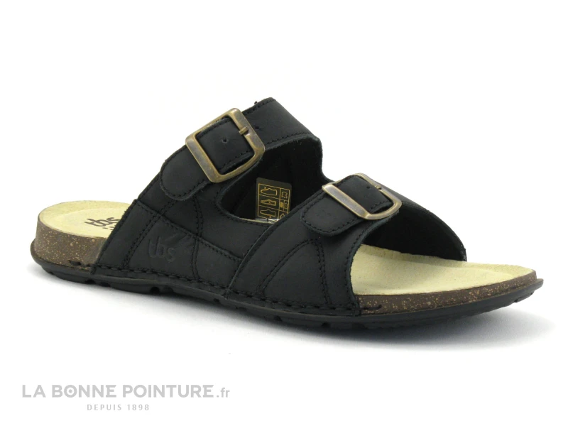 TBS EMILANO Noir - Mule Homme Cuir Noir - 2 Brides Reglables 3 TBS EMILANO Noir - Mule Homme Cuir Noir - 2 Brides Reglables