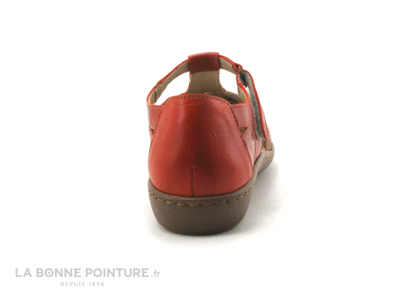 3 Points De Suspension Kirout Rouge - Beige - Sandale 6 3 Points De Suspension Kirout Rouge - Beige - Sandale – Image 4