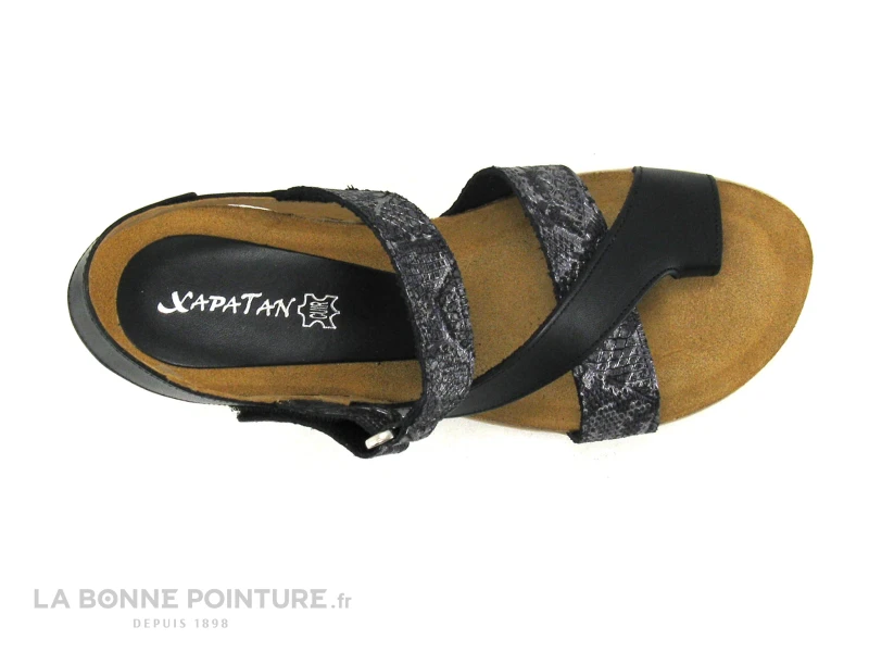 Xapatan 9060 Noir - Sandale Femme Avec Passe Orteil 8 Xapatan 9060 Noir - Sandale Femme Avec Passe Orteil – Image 6