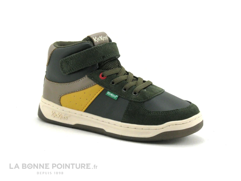 Kickers KICKALIEN Kaki Jaune Taupe - 910873 - Sneakers Montante 7 Kickers KICKALIEN Kaki Jaune Taupe - 910873 - Sneakers Montante – Image 5