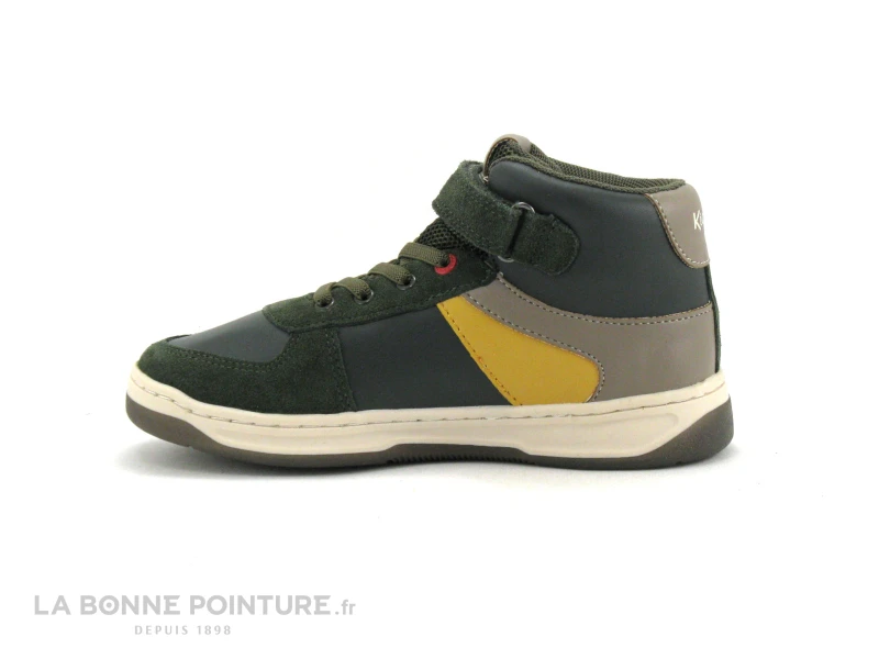 Kickers KICKALIEN Kaki Jaune Taupe - 910873 - Sneakers Montante 5 Kickers KICKALIEN Kaki Jaune Taupe - 910873 - Sneakers Montante – Image 3