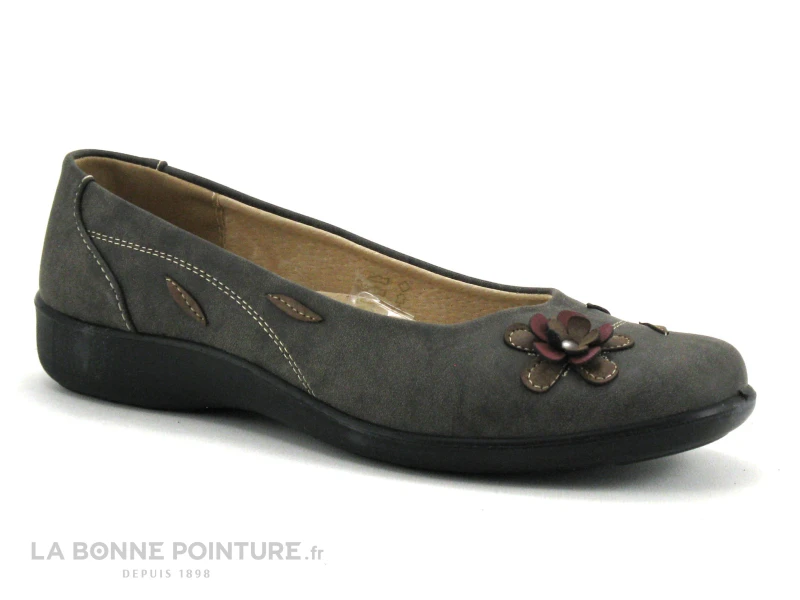 Sweet R CAMOMI Taupe - Ballerine Marron Avec Fleurs 7 Sweet R CAMOMI Taupe - Ballerine Marron Avec Fleurs â Image 5