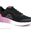 Kappa BERKAT 331D67W A48 Black Fuchsia Geranio - Sneakers Femme