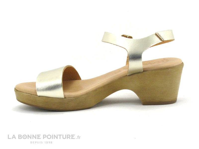 Kaola 710 - Platine - Sandale Doree Petit Talon 9 Kaola 710 - Platine - Sandale Doree Petit Talon – Image 7