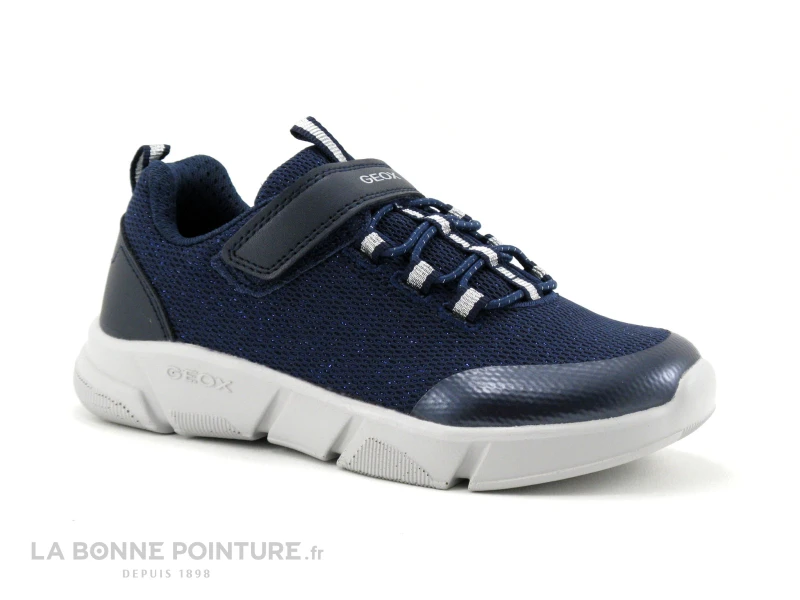Geox ARIL J16DLB Navy - Sneakers Fille - Elastique Et Velcro 3 Geox ARIL J16DLB Navy - Sneakers Fille - Elastique Et Velcro
