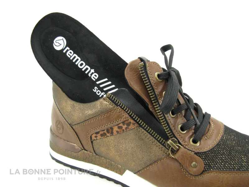 Remonte R2543-22 Chestnut Noir Bronze - Sneakers Mode Femme 7 Remonte R2543-22 Chestnut Noir Bronze - Sneakers Mode Femme – Image 5