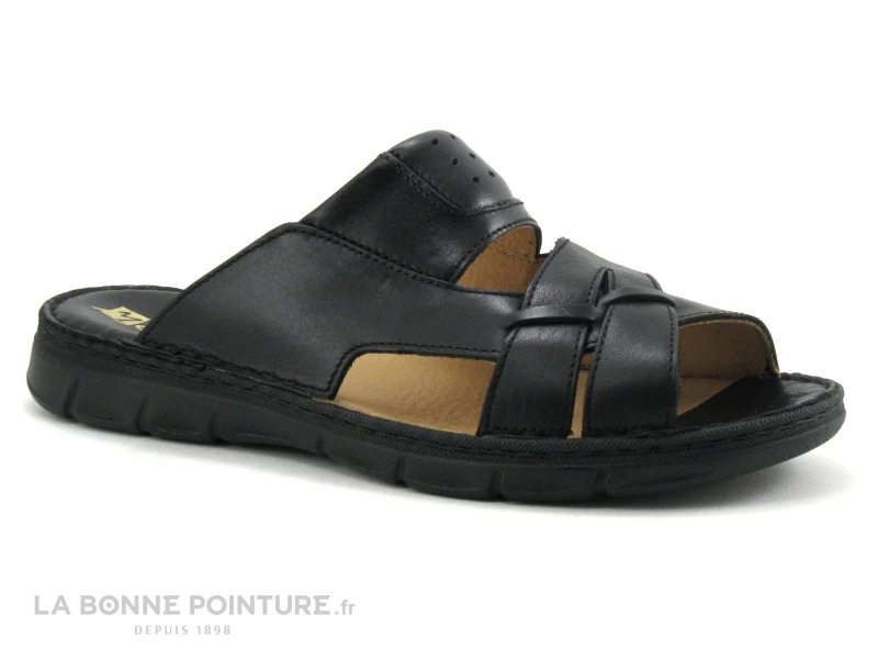 Morans MELET Noir - 27407 - Mule Homme Cuir Noir 7 Morans MELET Noir - 27407 - Mule Homme Cuir Noir – Image 5