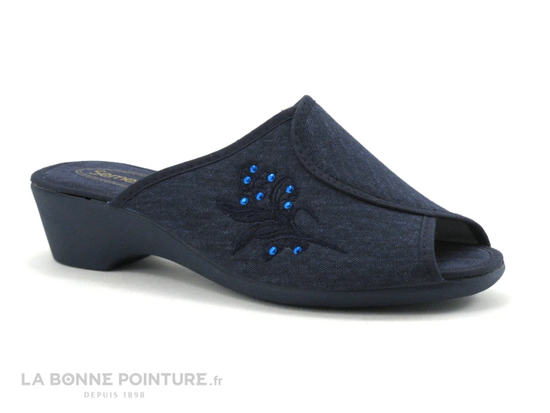 Semelflex SHEILA Marine - Pantoufle Mule Femme 3 Semelflex SHEILA Marine - Pantoufle Mule Femme