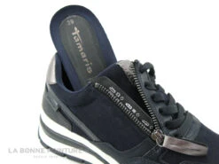 Tamaris 1-23709-27 Navy - Sneakers Bleu Marine -Semelle Compensee -Chaussure Offre Boutique cd24607c73b9e66c561f35ea11d5d5ef img 1667.jpg 162003