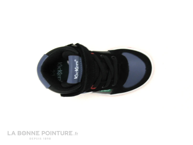 Kickers BILBON BB Mid Noir Gris Blanc 664560 - Basket Montante 7 Kickers BILBON BB Mid Noir Gris Blanc 664560 - Basket Montante â Image 6