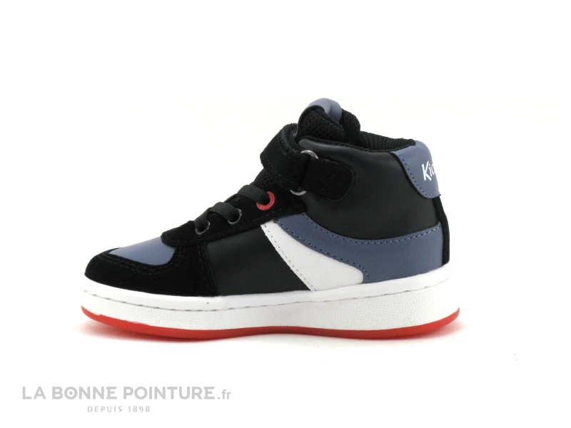 Kickers BILBON BB Mid Noir Gris Blanc 664560 - Basket Montante 4 Kickers BILBON BB Mid Noir Gris Blanc 664560 - Basket Montante â Image 3