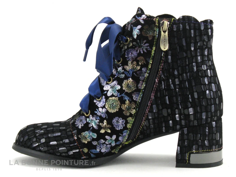 Laura Vita GYCROO 11 Acier - Boots Femme Petit Talon 5 Laura Vita GYCROO 11 Acier - Boots Femme Petit Talon – Image 3