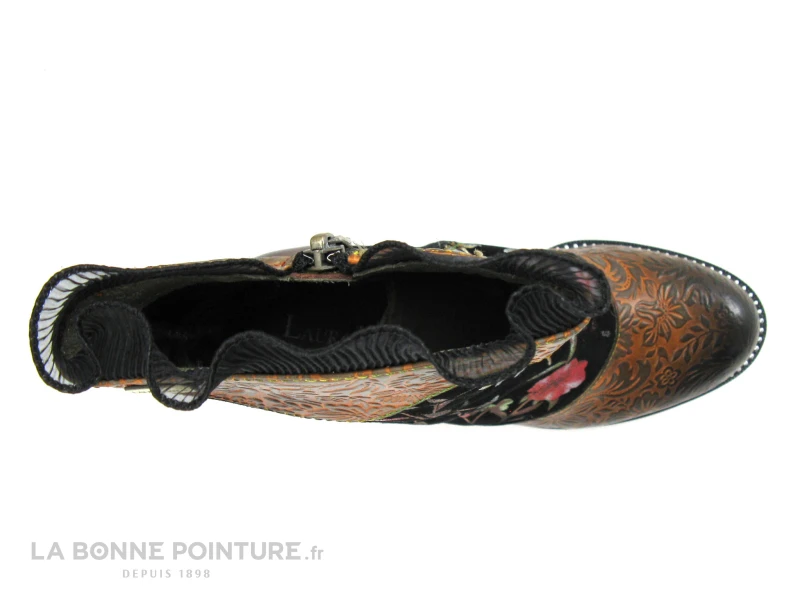 Laura Vita LEDAO 01 Wine - Bottine Femme Avec Fleurs - Talon Haut 8 Laura Vita LEDAO 01 Wine - Bottine Femme Avec Fleurs - Talon Haut â Image 6