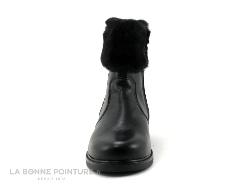 Bopy SADIO Noir - Bottine Fille - Haut Fourrure - Etoiles 4 Bopy SADIO Noir - Bottine Fille - Haut Fourrure - Etoiles â Image 2