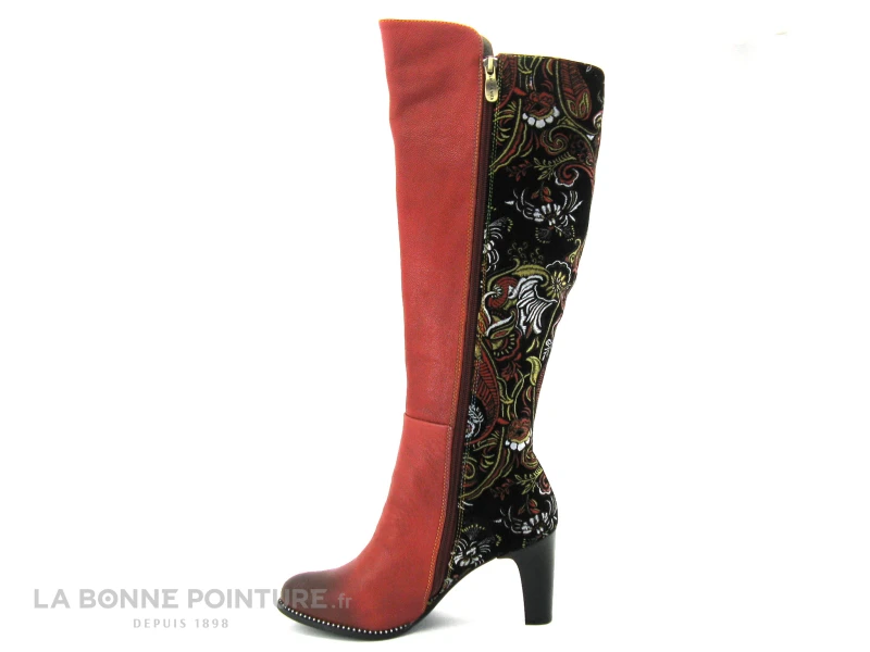 Laura Vita ALCBANEO 229G Rouge - Noir - Botte Talon Haut 5 Laura Vita ALCBANEO 229G Rouge - Noir - Botte Talon Haut – Image 3