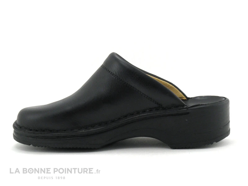 Arima DOG Noir - Sabot Homme Talon Epais - Cuir Noir 5 Arima DOG Noir - Sabot Homme Talon Epais - Cuir Noir – Image 3