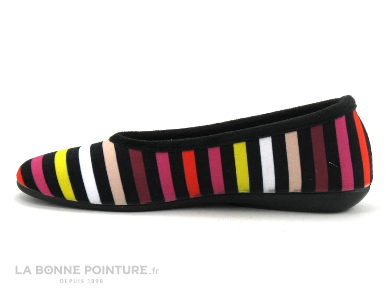 Maison Espadrille 6193 SONIA - Ballerine Velours Raye Multicolore 4 Maison Espadrille 6193 SONIA - Ballerine Velours Raye Multicolore â Image 2