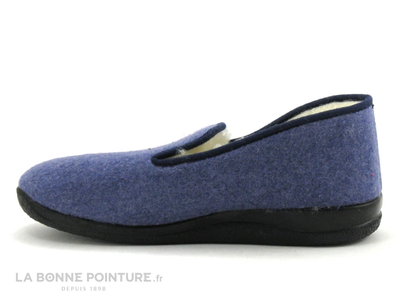 Airplum WECOLO Bleu - Charentaise Homme Interieur Laine 4 Airplum WECOLO Bleu - Charentaise Homme Interieur Laine â Image 2