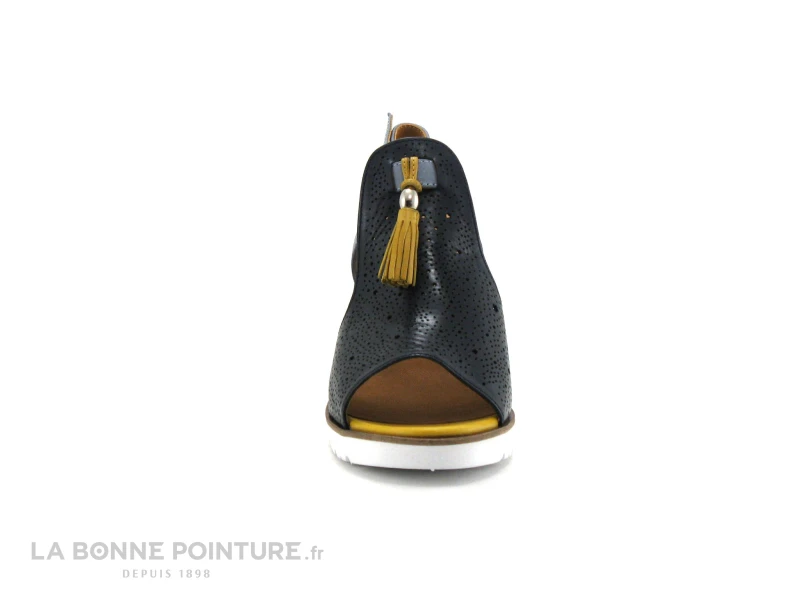 Regarde Le Ciel SYLVIE 48 Blue Sky Yellow - Sandale Talon Haut 4 Regarde Le Ciel SYLVIE 48 Blue Sky Yellow - Sandale Talon Haut – Image 2