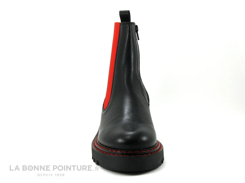 We Do CO99484B Noir - Elastique Rouge - Bottine Femme 4 We Do CO99484B Noir - Elastique Rouge - Bottine Femme – Image 2