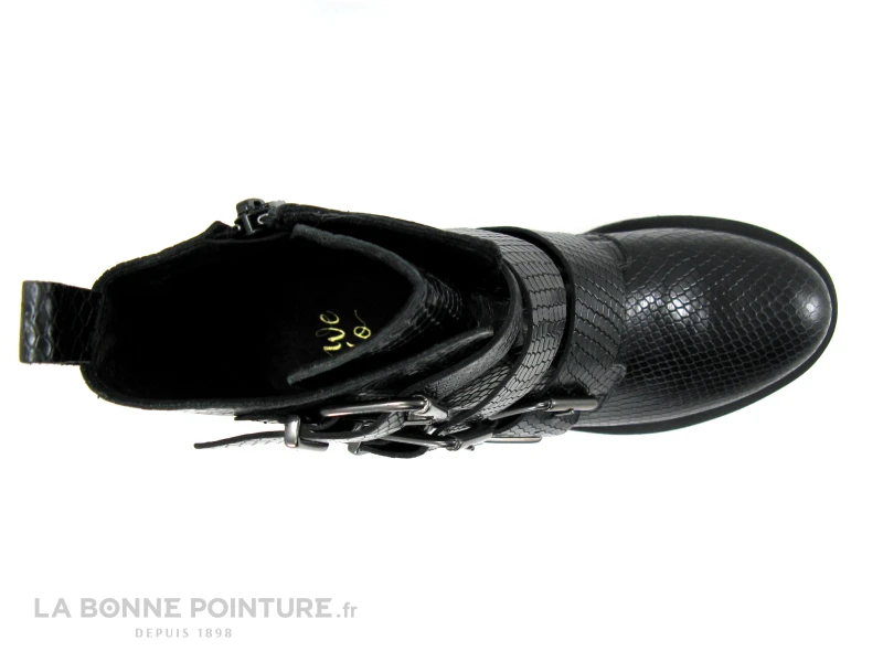 We Do CO99550 Noir Python - Bottine Semelle Epaisse - 3 Brides 8 We Do CO99550 Noir Python - Bottine Semelle Epaisse - 3 Brides – Image 6