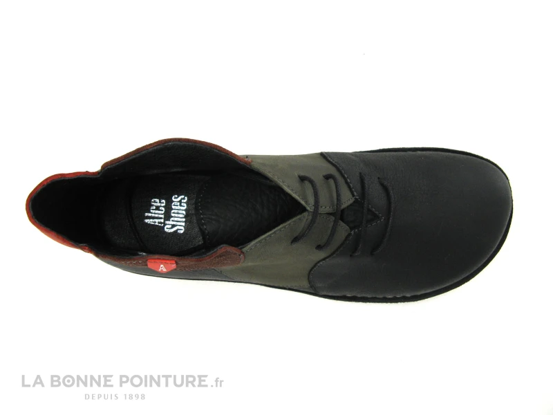 Alce Shoes 7760 - Noir - Cercles Multi - Chaussure Montante Femme 8 Alce Shoes 7760 - Noir - Cercles Multi - Chaussure Montante Femme – Image 6