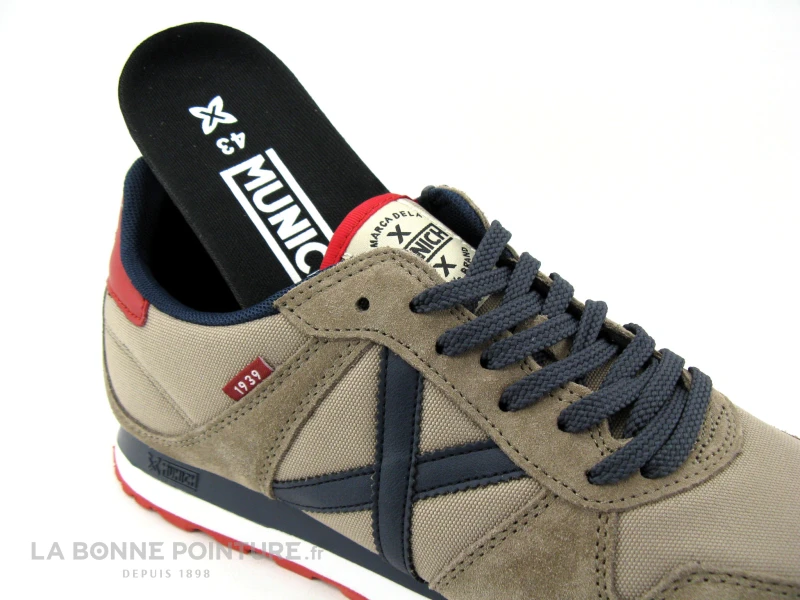 Munich MASSANA 437 Beige Bleu Rouge - Sneakers Mode Homme 7 Munich MASSANA 437 Beige Bleu Rouge - Sneakers Mode Homme – Image 5