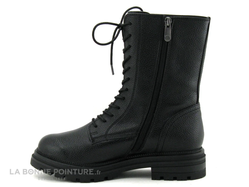 Marco Tozzi 2-25212-29 Black - Bottine Noire Avec Lacet Et Zip 5 Marco Tozzi 2-25212-29 Black - Bottine Noire Avec Lacet Et Zip – Image 3