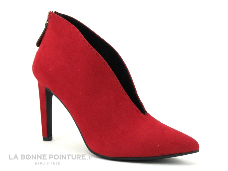 Marco Tozzi 2-25019-27 Red - Escarpin Rouge Talon Aiguille - Zip 3 Marco Tozzi 2-25019-27 Red - Escarpin Rouge Talon Aiguille - Zip