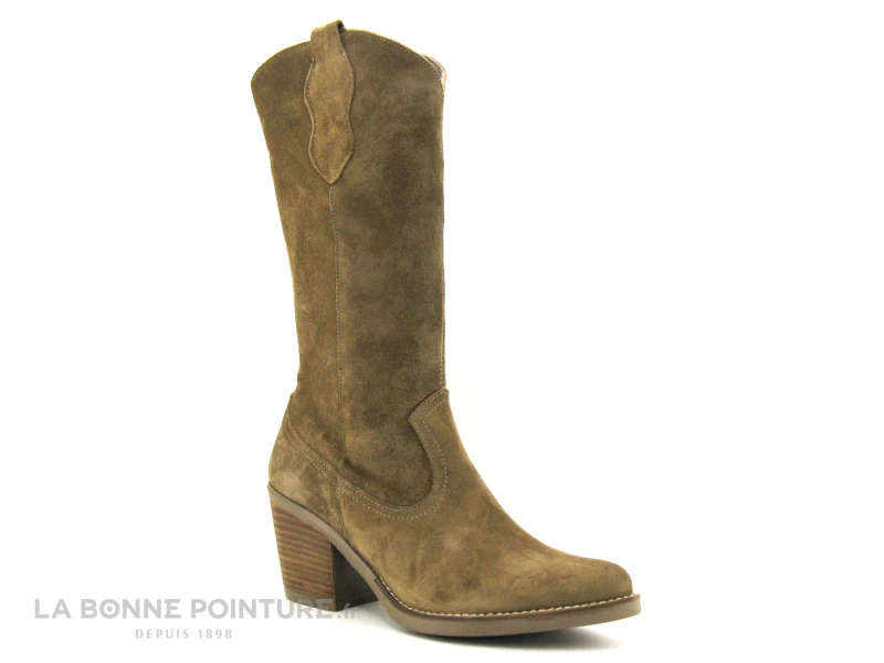 Patricia Miller 5140 Sade Taupe - Botte Western Femme Nubuck 3 Patricia Miller 5140 Sade Taupe - Botte Western Femme Nubuck