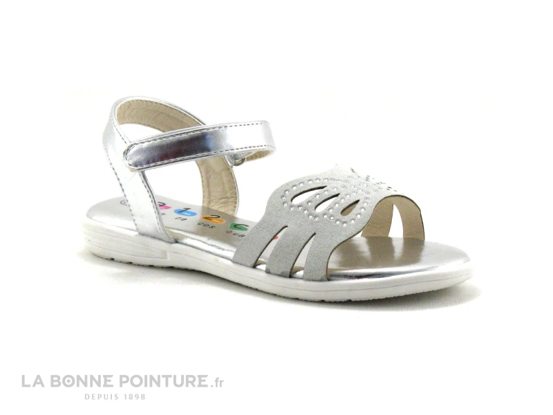 A12C4 VAINA-T Gris - Diamants - Nu-pieds Fille 3 A12C4 VAINA-T Gris - Diamants - Nu-pieds Fille