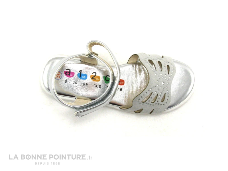 A12C4 VAINA-T Gris - Diamants - Nu-pieds Fille 5 A12C4 VAINA-T Gris - Diamants - Nu-pieds Fille – Image 3