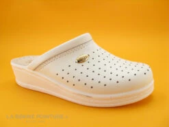 SANITAL LIGHT Sabot Perforé Cuir Blanc 1350 -Chaussure Offre Boutique cd24607c73b9e66c561f35ea11d5d5ef img 3260 70685