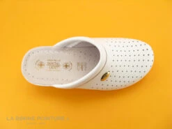 SANITAL LIGHT Sabot Perforé Cuir Blanc 1350 -Chaussure Offre Boutique cd24607c73b9e66c561f35ea11d5d5ef img 3264 70683
